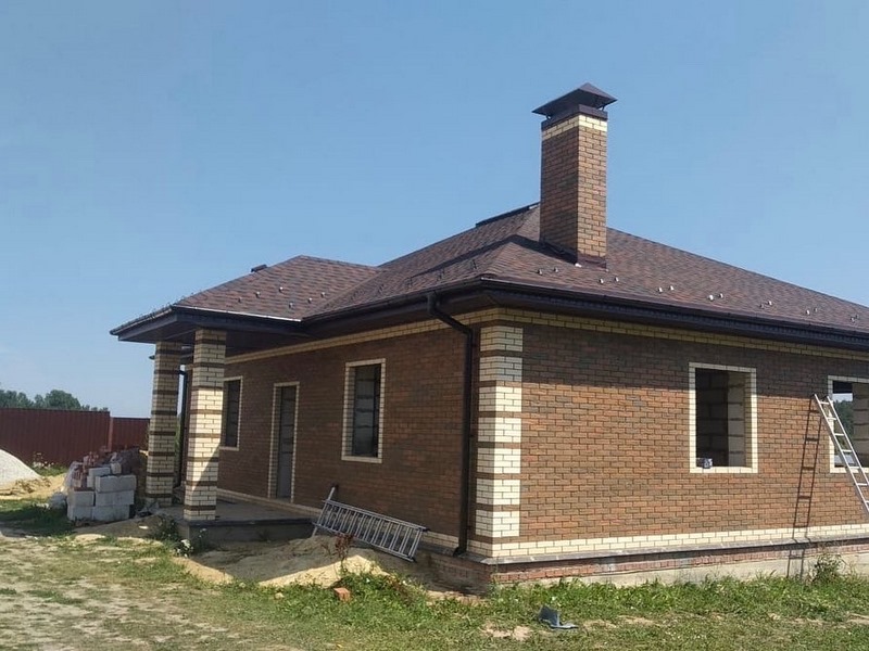 Коттедж по индивидуальному проекту в д. Струково, Тульская область