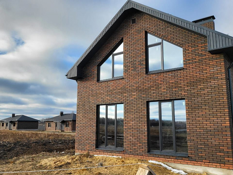 Коттедж по типовому проекту ТАНГО-117 в Коттеджном Поселке "Виктория", с. Федоровка, Тульская область